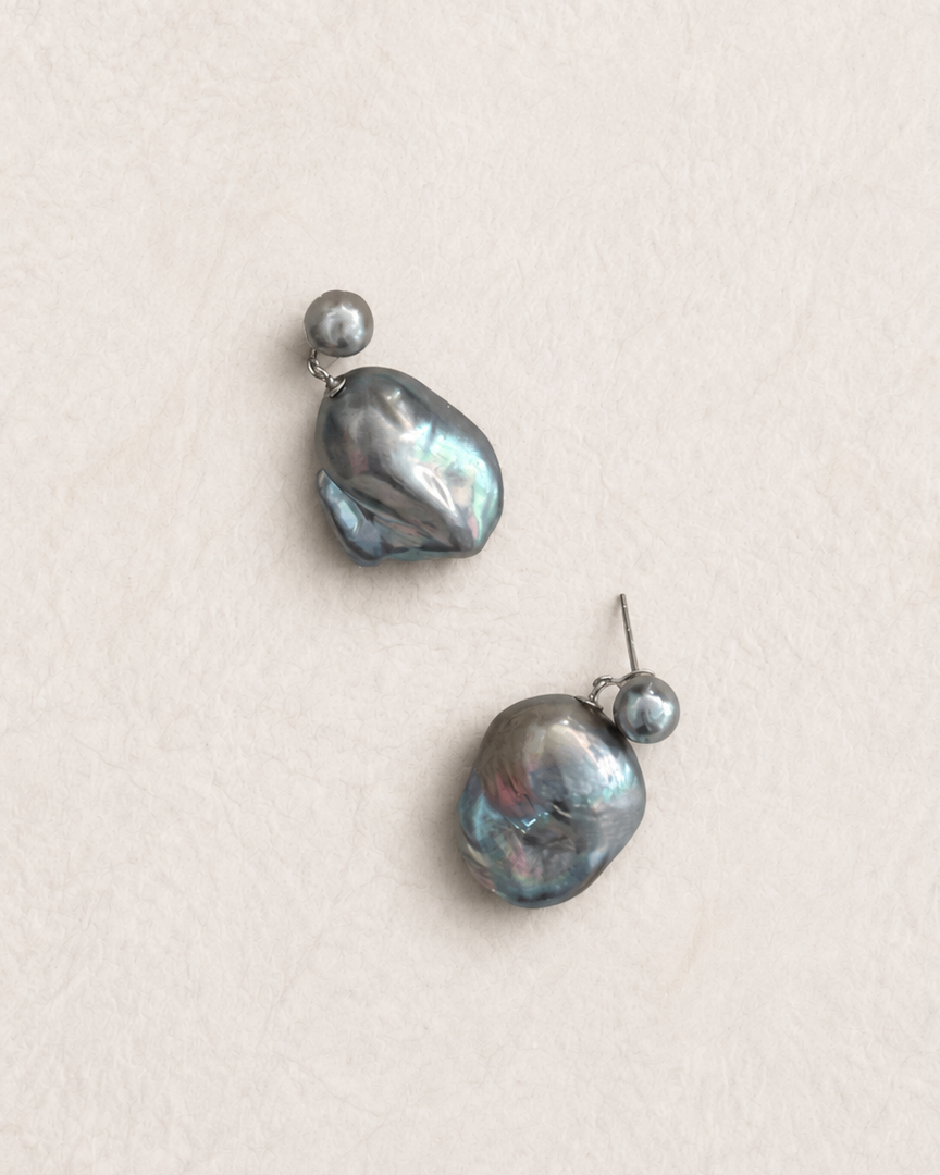Tidescape Drop Earrings on ivory textured paper